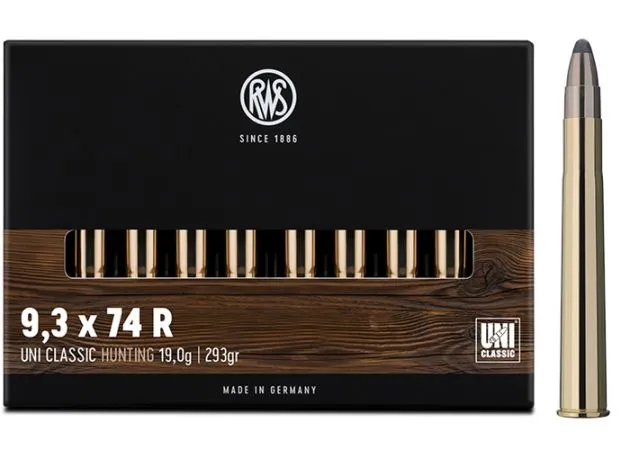 Kogelpatronen RWS 9.3x74R UNI Classic 293 Grain