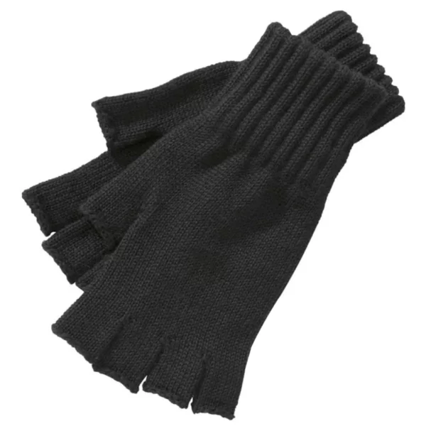 Barbour Fingerless Gloves In Black